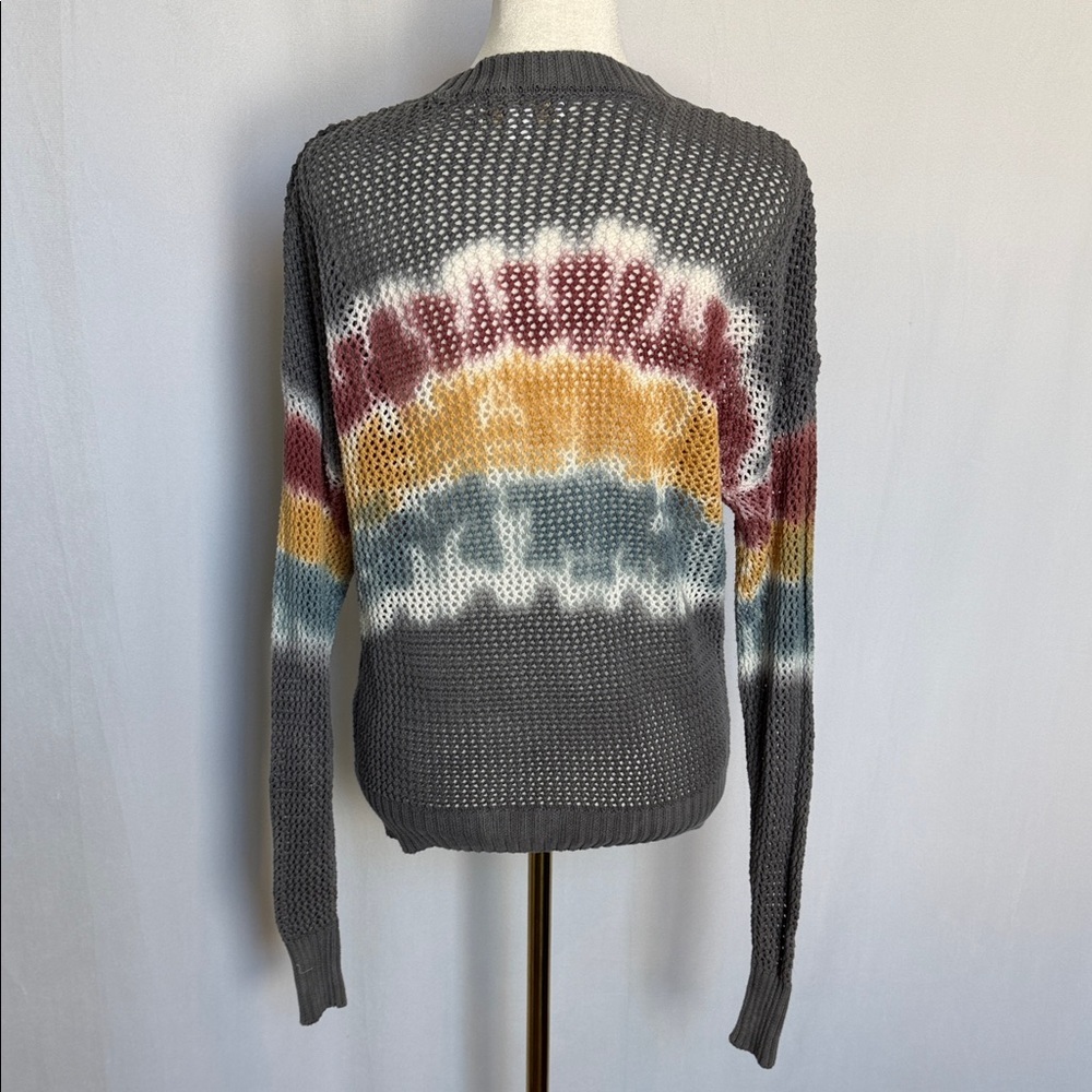 Spiritual Gangster Women's Do With Love Open Knit Multicolor Sweater Size S Boho - Picture 7 of 13